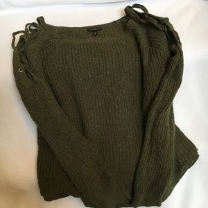 Express Sweater Lace up Arm